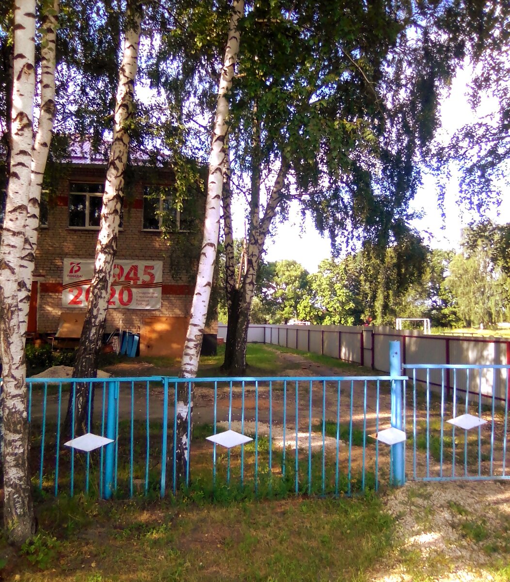 Школа села, центральная улица