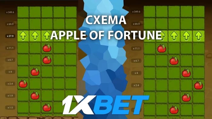 1xbet схема apple of fortune