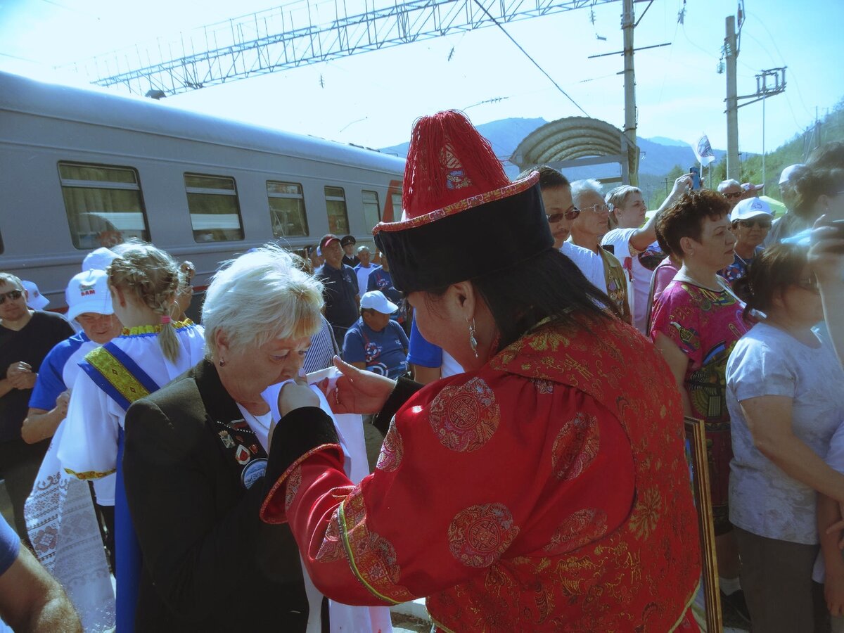 Зинаида Родионова-Хорошевская проехала на юбилейном поезде до Тынды