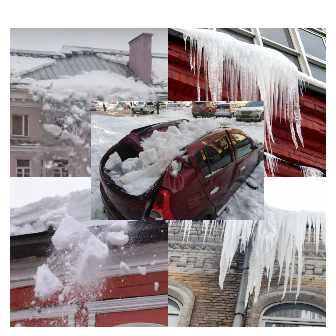 Кто должен возместить ущерб за повреждение автомобиля упавшим с крыши снегом или сосулькой