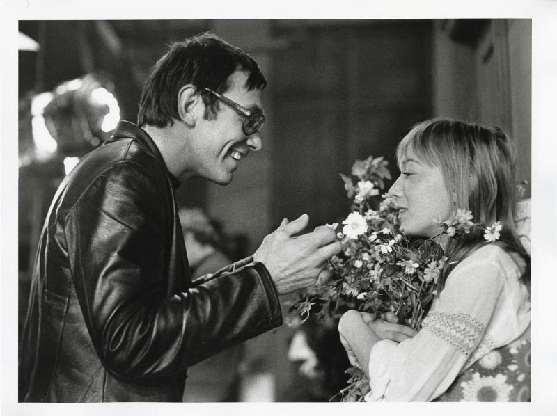 Режиссер Андрей Михалков-Кончаловский и актриса Елена Коренева на съемках фильма «Романс о влюбленных», 1973 год. Фото: МАММ/МДФ (Евгений Умнов)