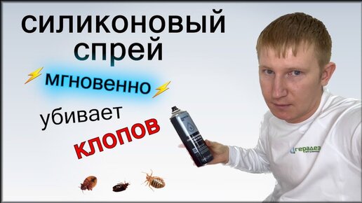 Силиконовый СПРЕЙ ОТ КЛОПОВ — дохнут меньше чем за секунду!