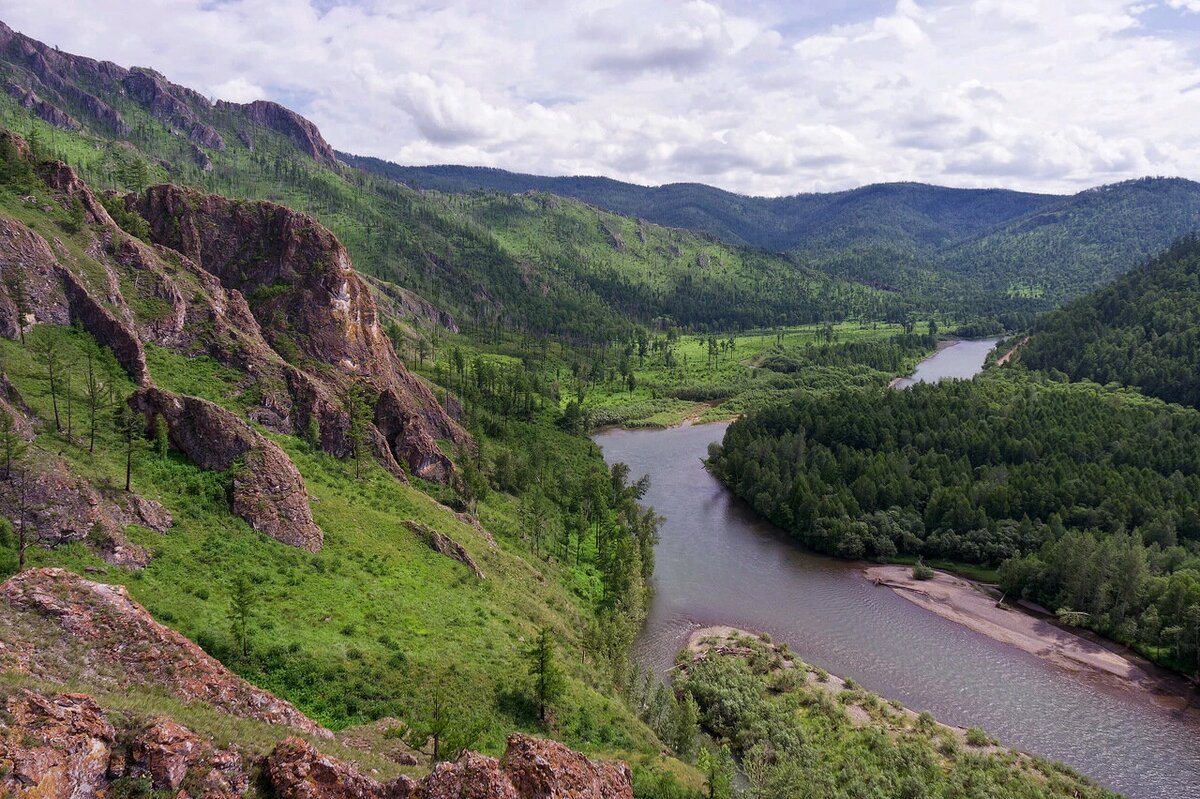 Река черный Июс Хакасия