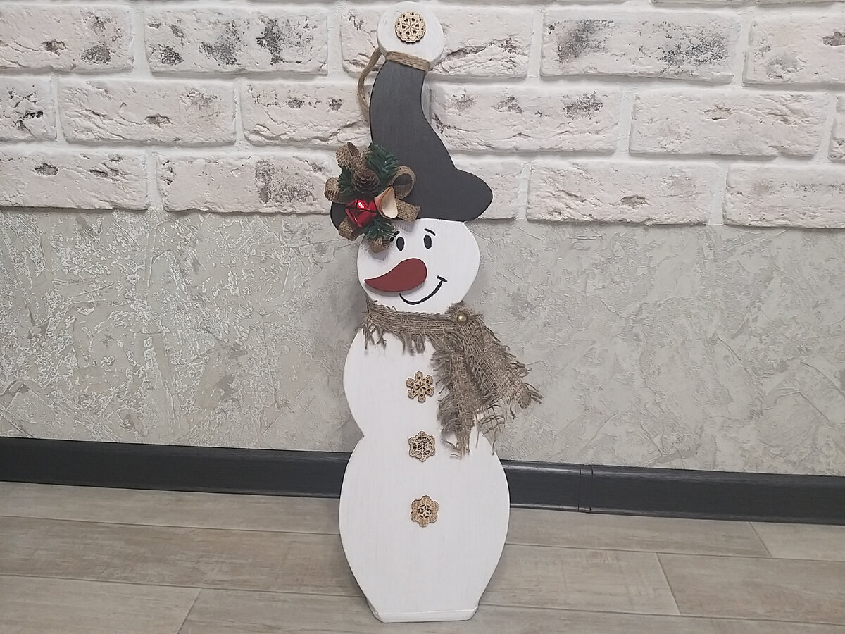 Готовимся к Новому году: снеговик своими руками. Видео мастер-класс
