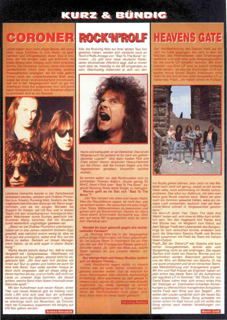 Страница журнала Metal Hammer