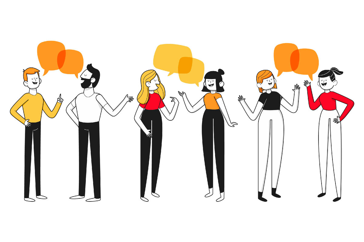 The  Image by <a href="https://www.freepik.com/free-vector/hand-drawn-flat-design-people-talking_18277291.htm#query=talking&position=24&from_view=search&track=sph">Freepik</a>