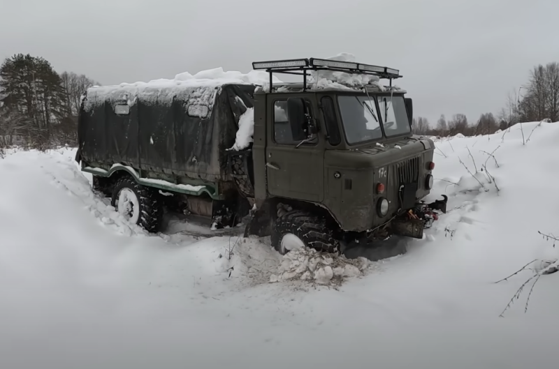    ГАЗ-66 стал донором двигателя и ряда узлов. Фото: Youtube.com