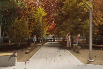    Центральный сквер в Королеве © Пресс-служба Министерства благоустройства Московской области