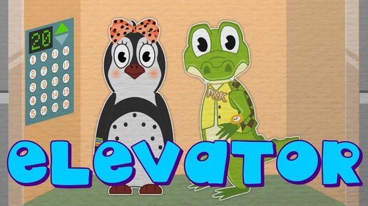 Elevator 🐧🐊 | Pingi & Kroki | Number Song | Learn Numbers | Nursery Rhymes and Kids Songs