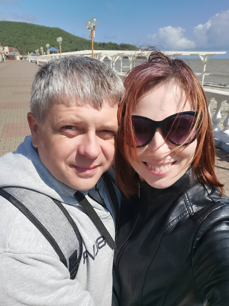 С мужем на море 