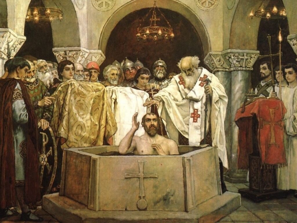 Крещение Владимира 1 в Корсуне (Крым) 