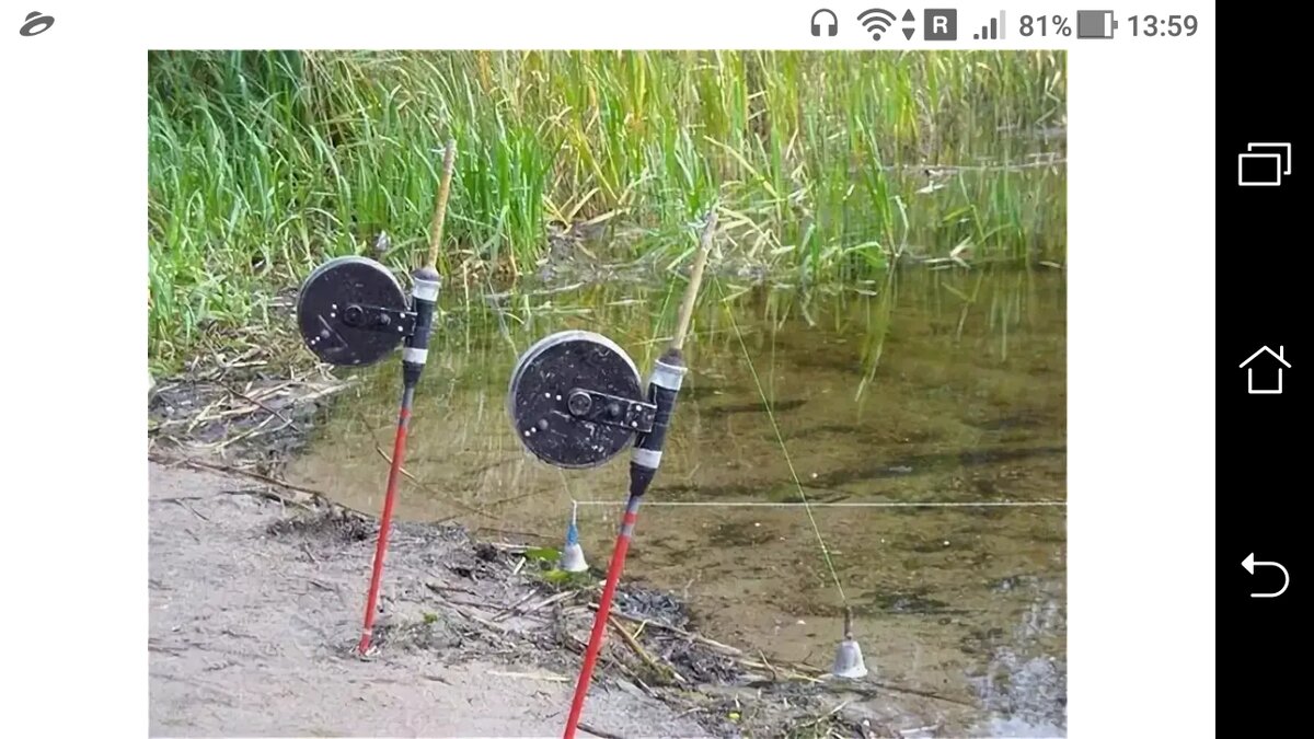 фото Донка с наглухо привязанным грузилом на конце лески