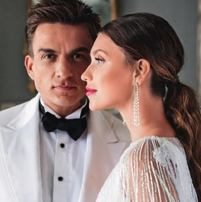 Влад Топалов и Регина Тодоренко в серьгах Messika High Jewellery