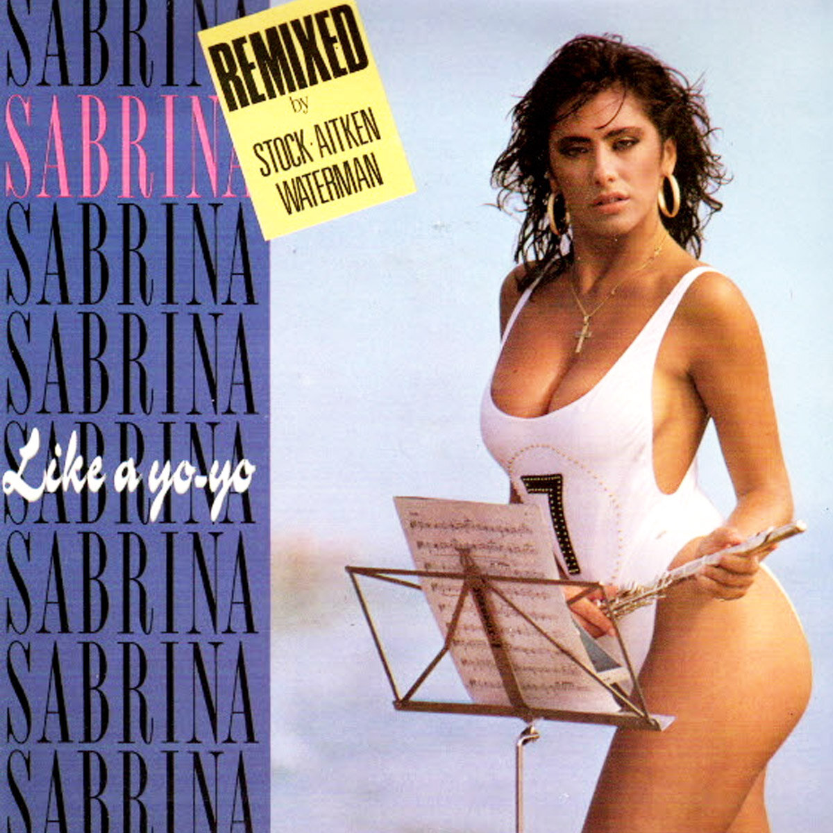 Обложка диска с хитами певицы Sabrina