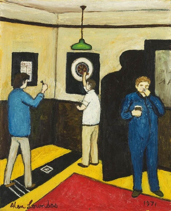 Alan Lowndes ( 1921-1978 )  Darts Practice 