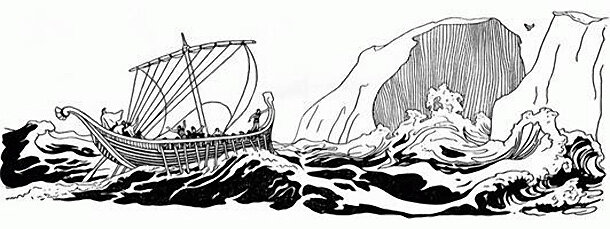 Что-то подобное изобразить я смог. Но учитывайте, что мне было 8, а рисовать я не умею до сих пор.