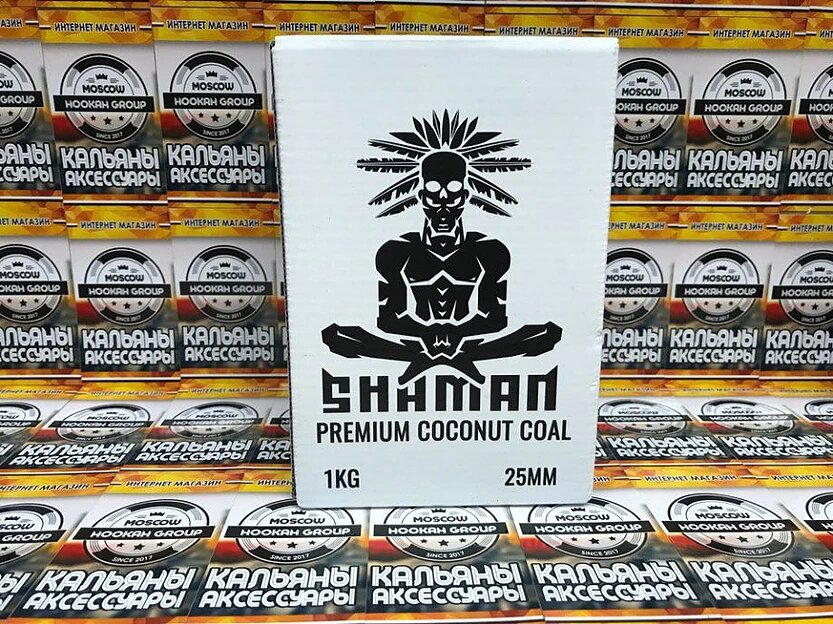Уголь Шаман 25X25, кокосовый. 



