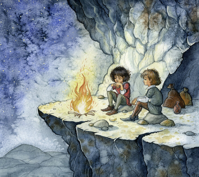 Иллюстрация Ирины Петелиной из книги 2015 года, издательство "Махаон"