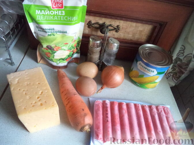 Подготавливаем все необходимые ингредиенты.