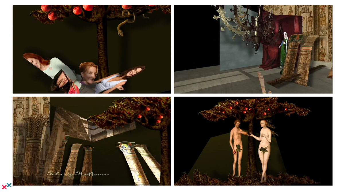 На этих кадрах стыки и сгибы особенно заметны (лица смешные, я знаю)