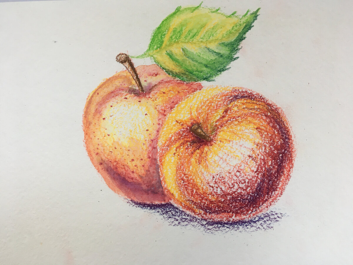 Рисунки с яблоками легко и красиво