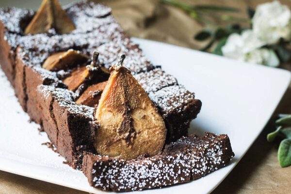 Грушево-шоколадный пирог в мультиварке | Recipe | Olia, Vegetables, Food