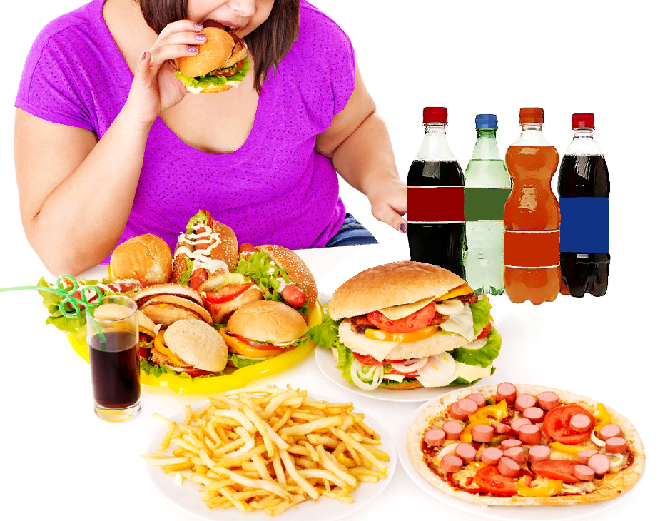 Неправильное питание и ожирение. Нерациональное питание. Вредные продукты. Переедание и ожирение.