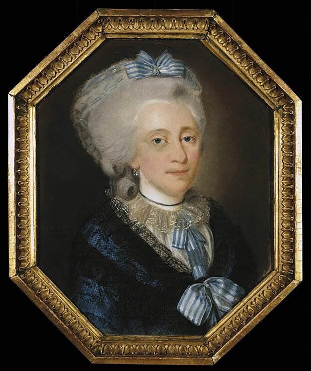 Иоганн Барду. Портрет пожилой дамы. 1785. Пастель на грунтованном холсте