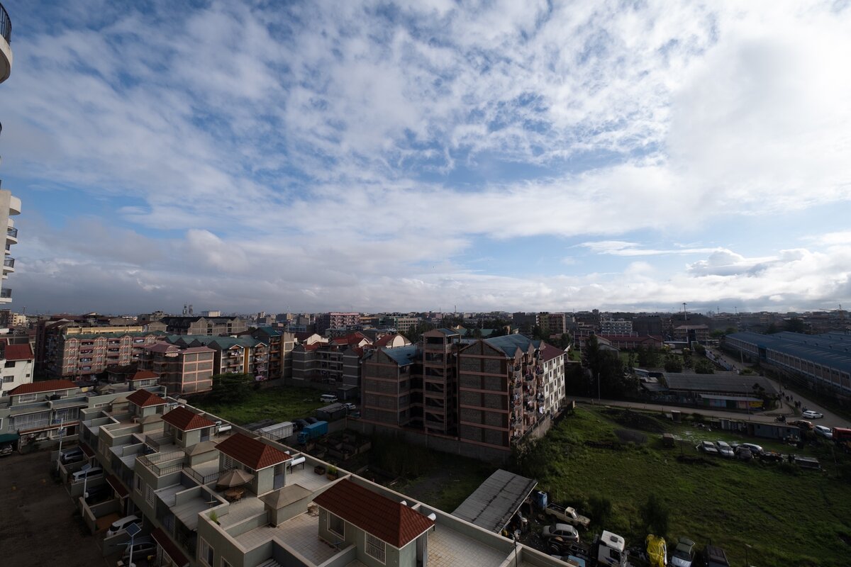 Вид из окна геста в Найроби