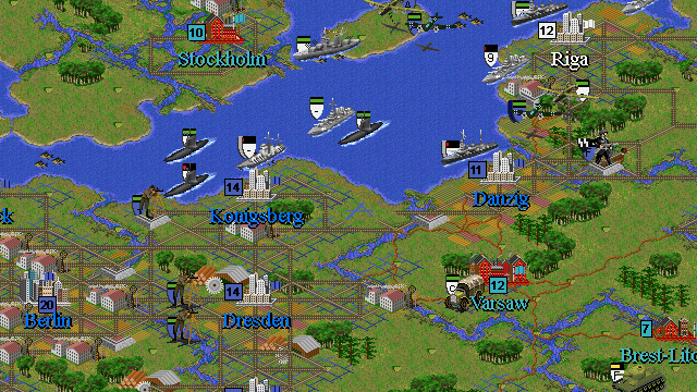 Типичный геймплей Civilization II