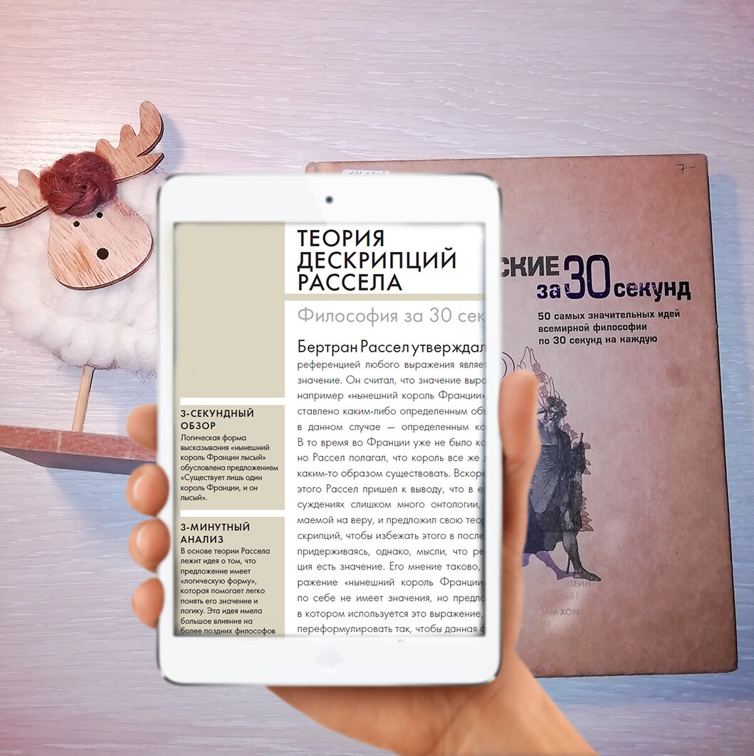 А вот так выглядит книга в электронном виде и в живую почти так же. "Философские теории за 30 секунд" под ред. Барри Лёвера.