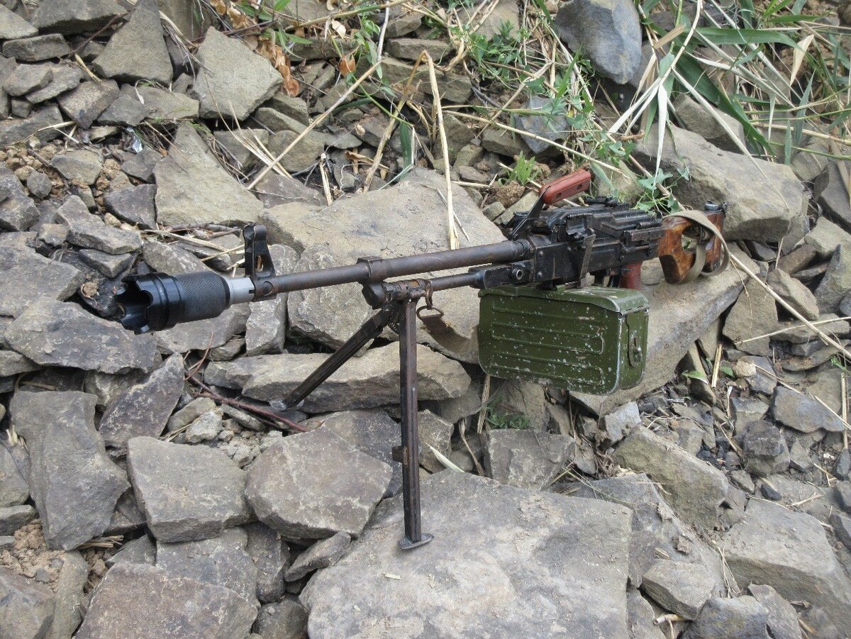 Дожигатель на пулемёте.