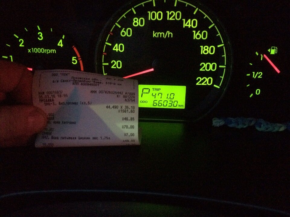471 км, 35 литров