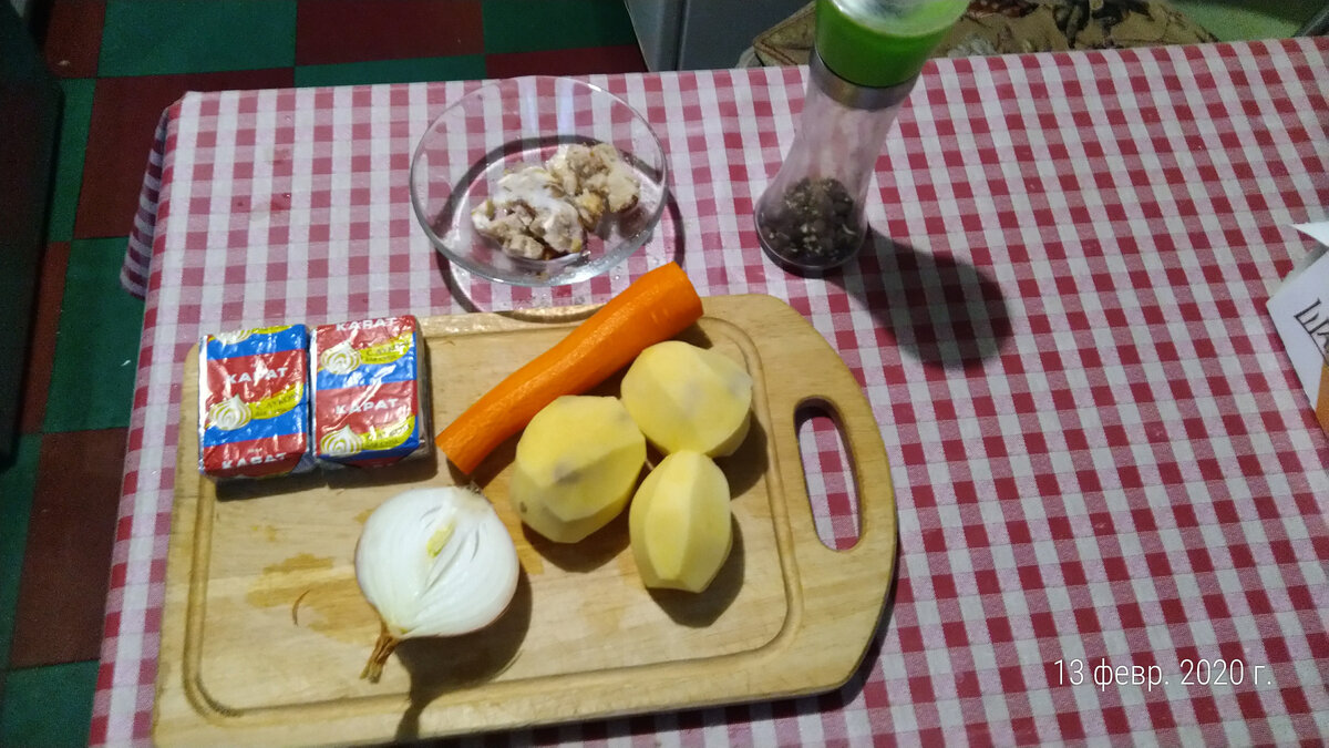 Такой нехитрый набор продуктов