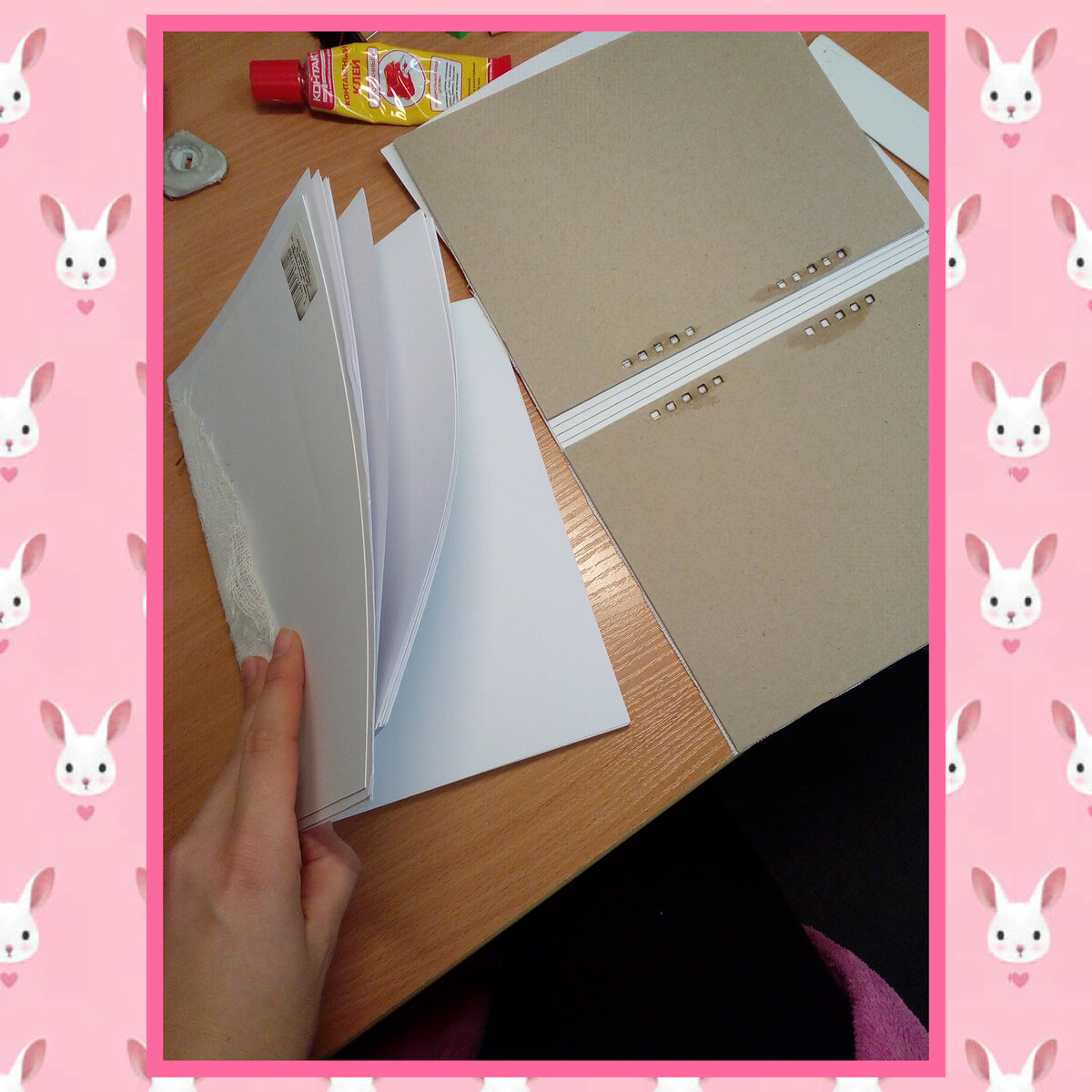 Содержимое скечбуков я делаю из обычных листов А4, предварительно  прошивая их шелковой нитью. Основа обложки - плотный пивной картон