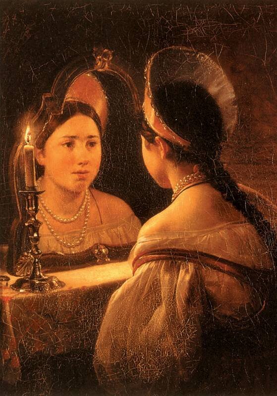 "Гадающая Светлана", Карл Брюллов, 1836