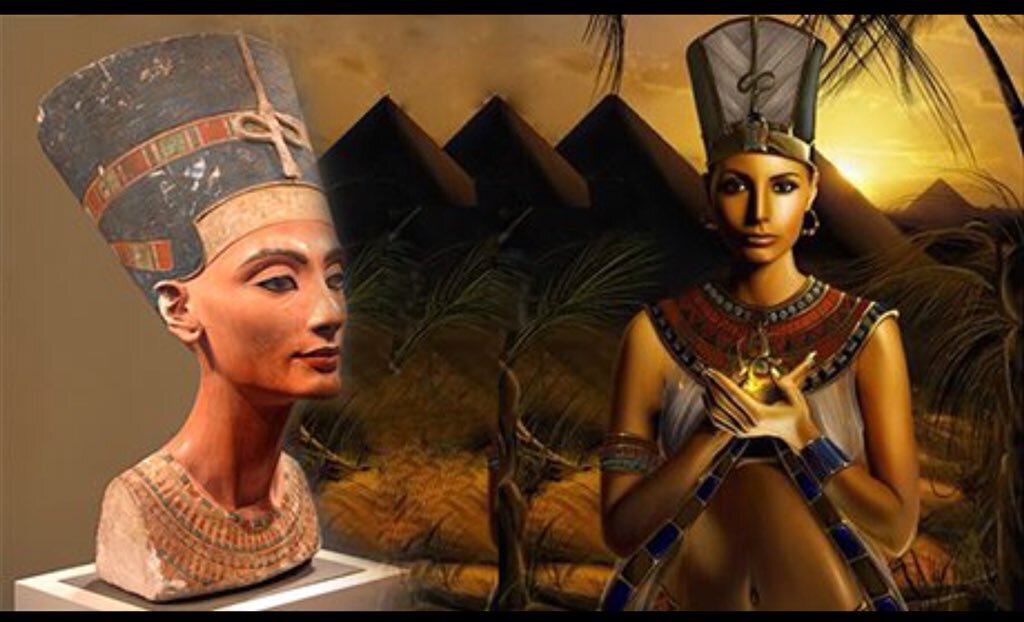 Я песок и нефертитити oggurama. Тутанхамон и Нефертити. Маска Тутанхамона Нефертити. Нефертити Узбекистан. Нефертити картина.