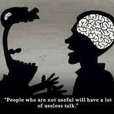 Бесполезные люди много болтают
