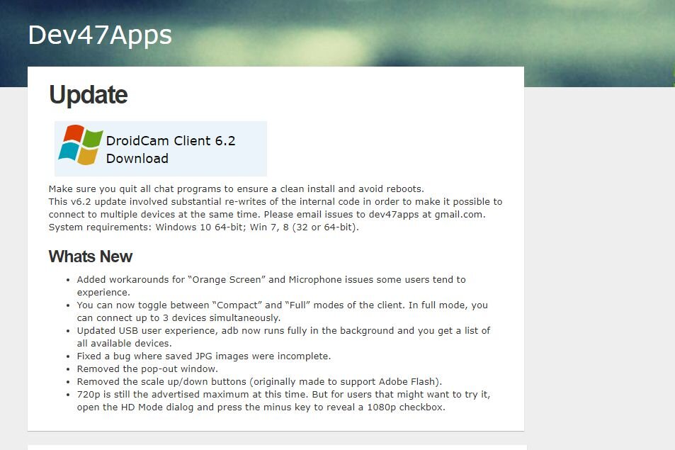 Dev47apps droidcam. Droidcam.