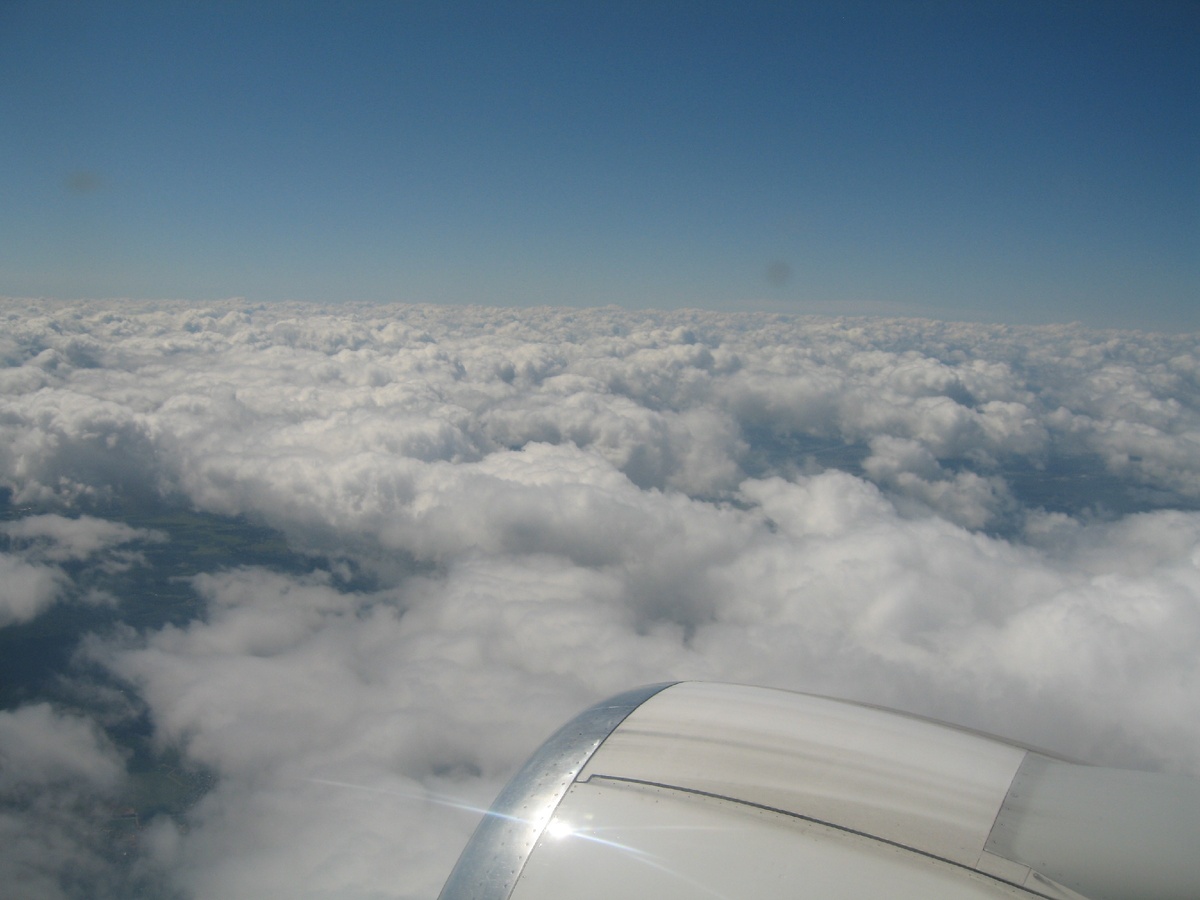Фото из иллюминатора самолёта