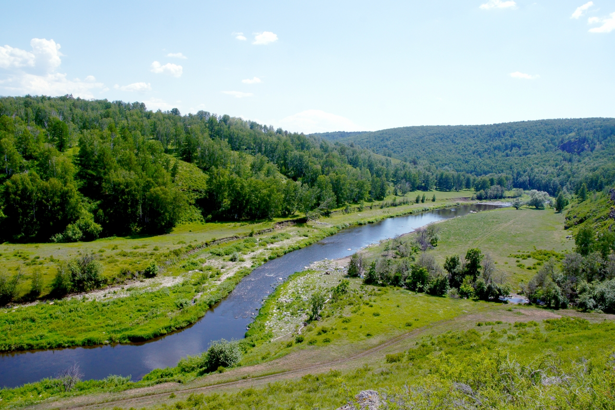 Река Сакмара Оренбург