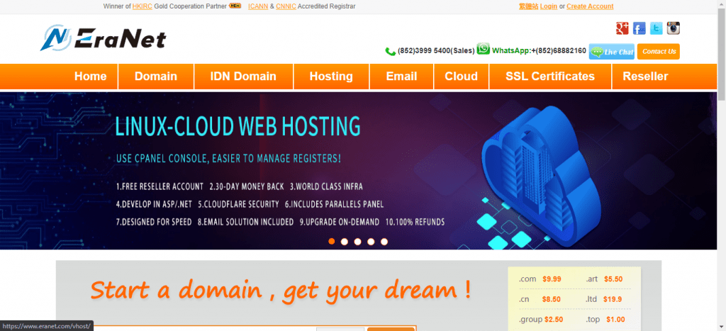 Gizlilik dostu ve güvenilir alan adı kayıt şirketleri – EraNet (Todaynic olarak da bilinir.)