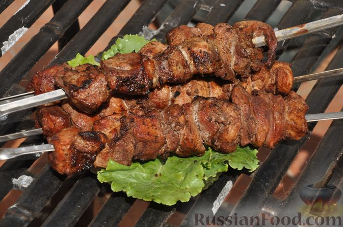 Шашлык из свинины в маринаде из кефира