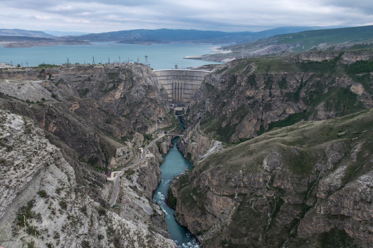 Чиркейское водохранилище и Сулакский каньон