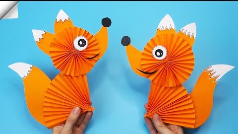 How to make an origami moving paper toy! Paper toys / origami easy / easy  kids crafts 