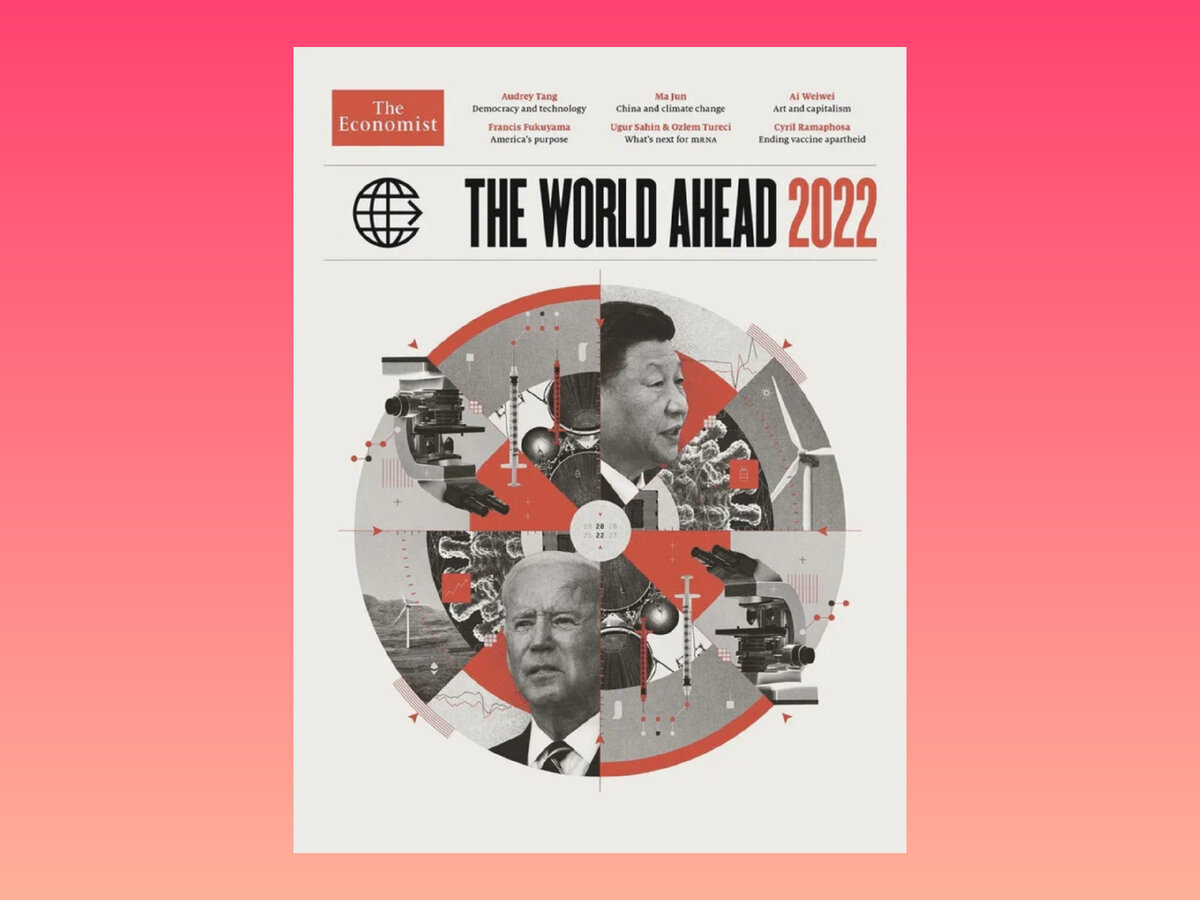 Обложка журнала Родшильдов на 2022 год. Ежегодно в обложке журнала зашифровывают то, что ждет МИР в текущем году.  Ссылка на расшифровку https://zensovet-ru.turbopages.org/zensovet.ru/s/13/01/predskazaniya-rotshilda-na-2022-god-konspirologi-rasshifrovyvayut-oblozhku-zhurnala-economist/