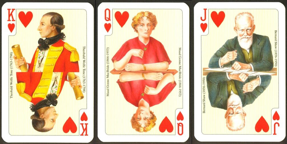 Колода "Shamrock" фирмы Piatnik, червы (из коллекции автора)