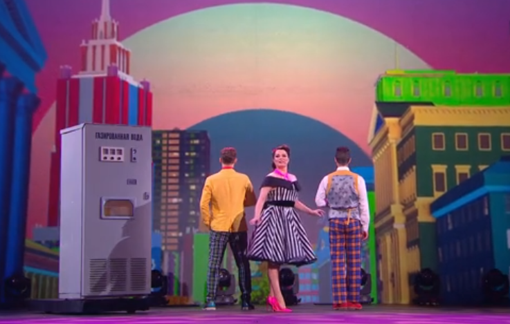 Кадр из выступления Натальи Громушкиной. 