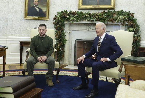    Владимир Зеленский и Джо Байден