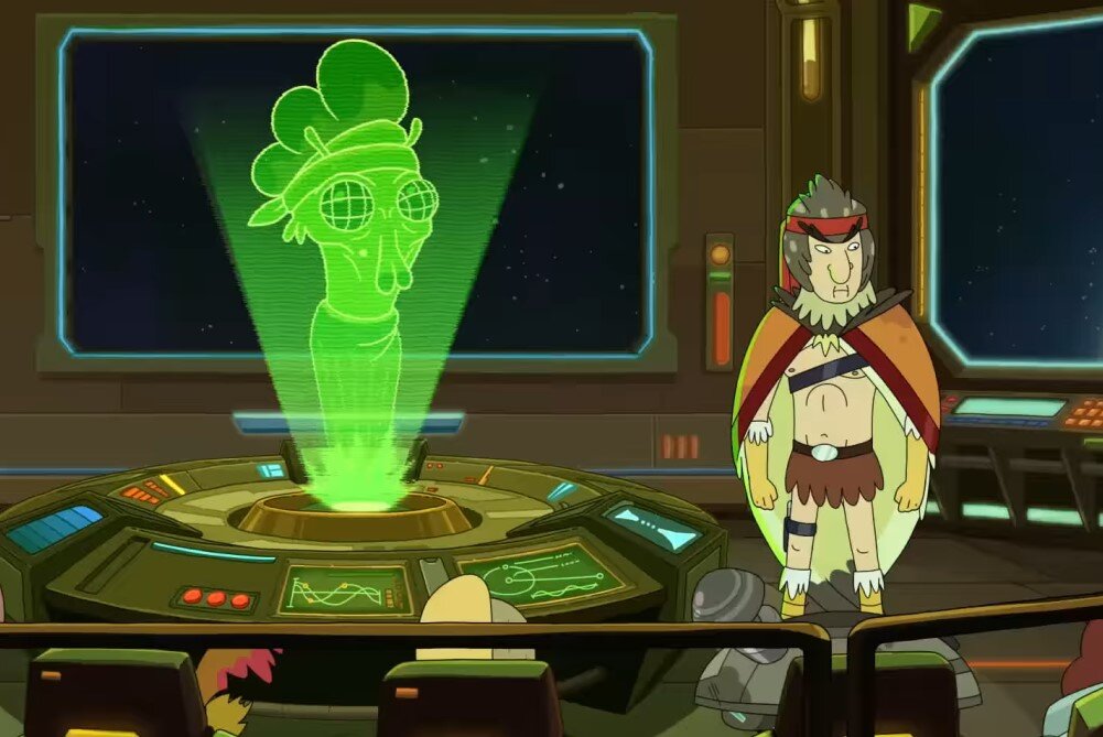     Кадр из 7 сезона мультсериала «Рик и Морти» (2023)